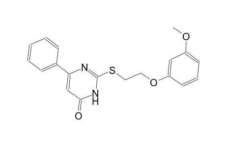2-{[2-(3-methoxyphenoxy)ethyl]sulfanyl}-6-phenyl-4(3H)-pyrimidinone