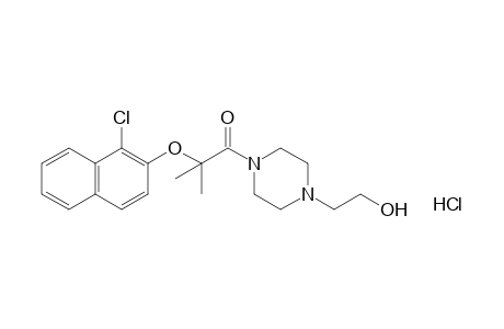 4-{2-[(1-chloro-2-naphthyl)oxy]-2-methylpropionyl}-1-piperazineethanol, monohydrochloride