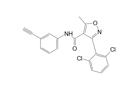4-(2,6-dichlorophenyl)-3'-ethynyl-5-methyl-4-isoxazolecarboxanilide