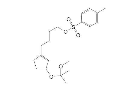 4-Methylbenzenesulfonic acid 4-[3-(1-methoxy-1-methyl-ethoxy)cyclopenten-1-yl]butyl ester