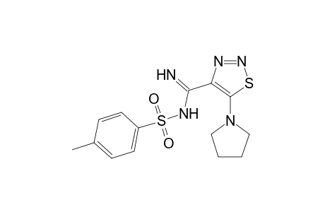 5-(Pyrrolidin-1-yl)-N-tosyl-1,2,3-thiadiazole-4-carboxamidine