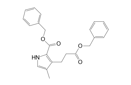 1H-Pyrrole-3-propanoic acid, 4-methyl-2-[(phenylmethoxy)carbonyl]-, phenylmethyl ester