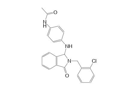 acetamide, N-[4-[[2-[(2-chlorophenyl)methyl]-2,3-dihydro-3-oxo-1H-isoindol-1-yl]amino]phenyl]-