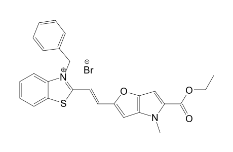 3-BENZYL-2-[(E)-2-[5-(ETHOXYCARBONYL)-4-METHYL-FURO-[3,2-B]-PYRROL-2-YL]-VINYL]-1,3-BENZOTHIAZOLIUM-BROMIDE