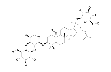 GYMNEMASIDE-III;19-OXO-3-BETA,20S-DIHYDROXY-DAMMAR-24-ENE-3-O-[BETA-D-GLUCOPYRANOSYL-(1->2)-ALPHA-L-ARABINOPYRANOSYL]-20-O-BETA-D-GLUCOPYRANOSIDE