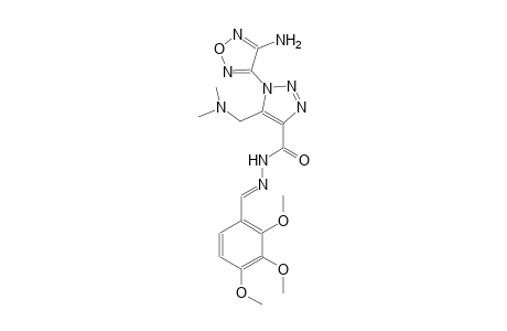 1-(4-amino-1,2,5-oxadiazol-3-yl)-5-[(dimethylamino)methyl]-N'-[(E)-(2,3,4-trimethoxyphenyl)methylidene]-1H-1,2,3-triazole-4-carbohydrazide