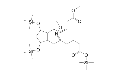 5-(2-(3-(methoxyimino)-5-(trimethylsiloxycarbonyl)pentyl)-3,5-di(trimethylsiloxy)cyclopenyl)-3(Z)-pentenoic acid methyl ester