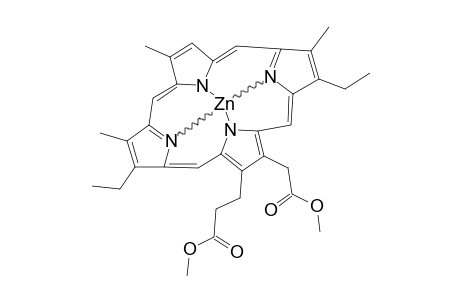 DIACETATO-[METHYL-8,17-DIETHYL-12-[(METHOXYCARBONYL)-METHYL]-2,7,18-TRIMETHYL-PORPHYRIN-13-PROPANOATO]-ZINC(II);CORALLISTIN-A-METHYLESTER-ZN(II)-COMPLEX