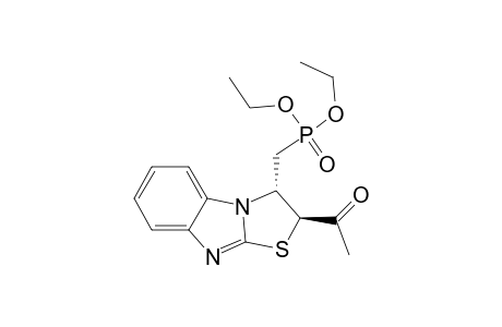 Diethyl [(trans-2-acetyl-2,3-dihydrothiazolo[3,2-a]benzimidazol-3-yl)methyl]phosphonate