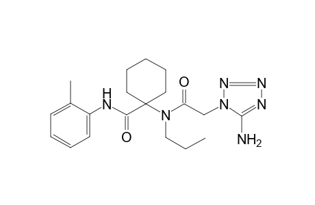 1-[2-(5-azanyl-1,2,3,4-tetrazol-1-yl)ethanoyl-propyl-amino]-N-(2-methylphenyl)cyclohexane-1-carboxamide