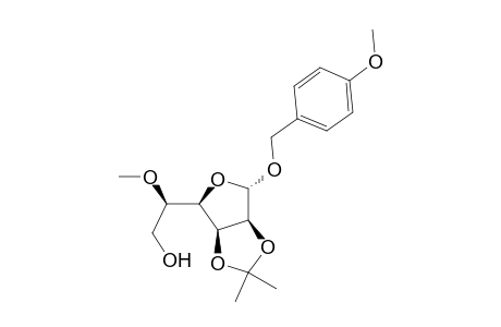 (2R)-2-[(3aS,4S,6R,6aS)-2,2-dimethyl-4-p-anisyloxy-3a,4,6,6a-tetrahydrofuro[3,4-d][1,3]dioxol-6-yl]-2-methoxy-ethanol