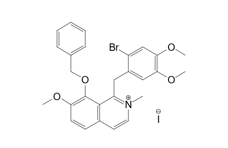 8-Benzyloxy-1-(2'-bromo-4',5'-dimethoxybenzyl)-7-methoxy-N-methylisoquinolinium iodide