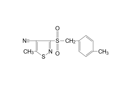 5-METHYL-3-[(p-METHYLBENZYL)SULFONYL]-4-ISOTHIAZOLECARBONITRILE
