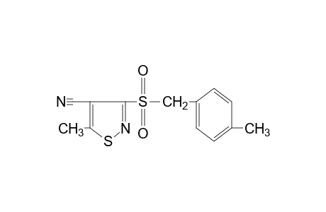 5-METHYL-3-[(p-METHYLBENZYL)SULFONYL]-4-ISOTHIAZOLECARBONITRILE