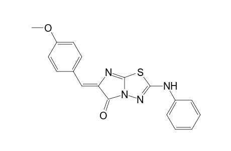 2-(Phenylamino)-6-(4-methoxybenzylidene)imidazo[2,1-b]-1,3,4-thiadiazol-5(6H)-one