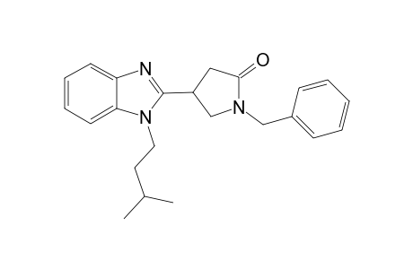 1-Benzyl-4-[1-(3-methylbutyl)-1H-1,3-benzodiazol-2-yl]pyrrolidin-2-one