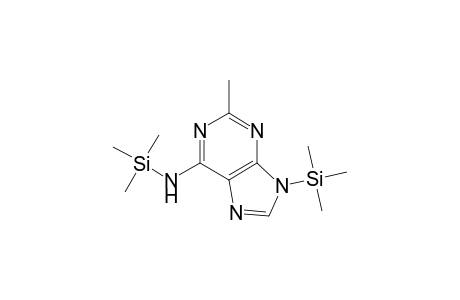 2-Methyladenine, n6,9-bis(trimethylsilyl)