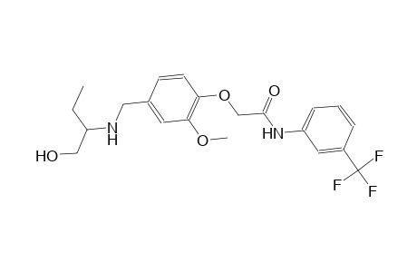 2-[4-({[1-(hydroxymethyl)propyl]amino}methyl)-2-methoxyphenoxy]-N-[3-(trifluoromethyl)phenyl]acetamide