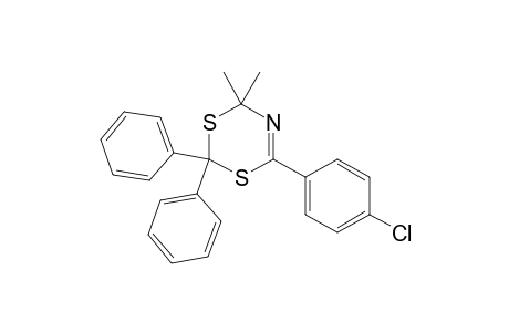 4,4-Dimethyl-6-(4-chlorophenyl)-2,2-diphenyl-4H-1,3,5-dithiazine