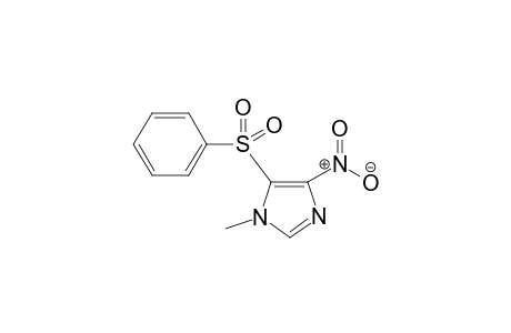 1-Methyl-4-nitro-5-(phenylsulfonyl)imidazole
