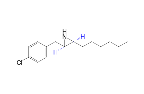 cis-2-(p-Chlorobenzyl)-3-hexylaziridine