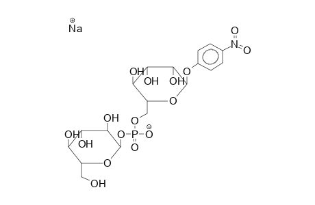 PARA-NITROPHENYL 6-ALPHA-D-GLUCOPYRANOSYLPHOSPHO-ALPHA-D-MANNOPYRANOSIDE, SODIUM SALT