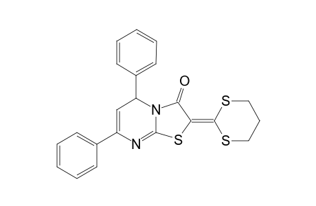 2-(1,3-Dithian-2-ylidene)-5,7-diphenyl-5H-[1,3]thiazolo[3,2-a]pyrimidin-3(2H)-one