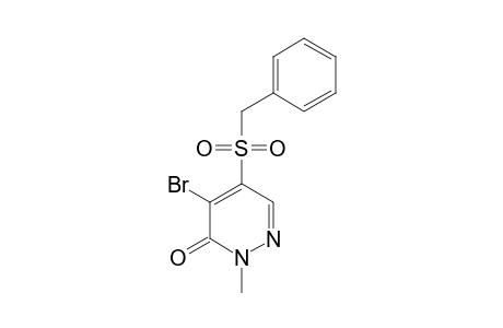 3(2H)-Pyridazinone, 4-bromo-2-methyl-5-[(phenylmethyl)sulfonyl]-