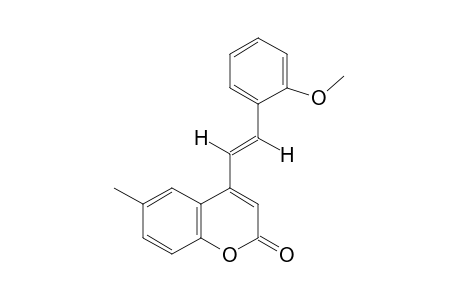 trans-4-(o-METHOXYSTYRYL)-6-METHYLCOUMARIN