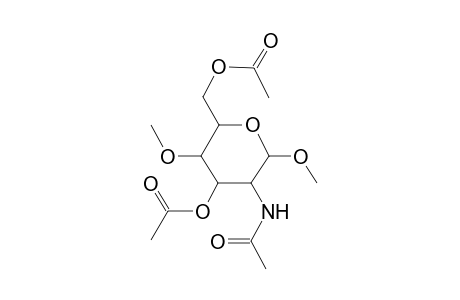 Methyl 3,6-di-O-acetyl-2-(acetylamino)-2-deoxy-4-O-methylhexopyranoside