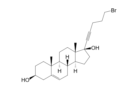(3S,8R,9S,10R,13S,14S,17S)-17-(5-bromanylpent-1-ynyl)-10,13-dimethyl-1,2,3,4,7,8,9,11,12,14,15,16-dodecahydrocyclopenta[a]phenanthrene-3,17-diol
