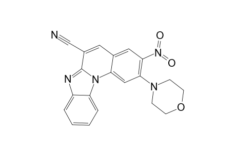 [1,3]Benzimidazo[1,2-a]quinoline-6-carbonitrile, 2-(4-morpholinyl)-3-nitro-