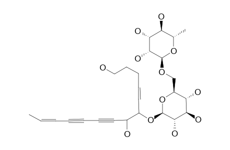 PRATIALIN-A;LOBETYOL-9-O-ALPHA-L-RHAMNOPYRANOSYL-(1->6)-BETA-D-GLUCOPYRANOSIDE