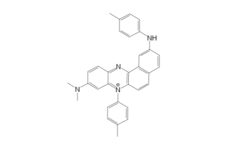 9-Dimethylamino-7-(4-methylphenyl)-2-[(4-methylphenyl)amino]benzo[a]phenazin-7-ium