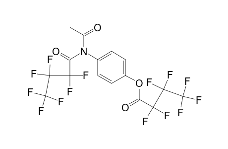 Heptafluorobutyric anhydride derivative of paracetamol