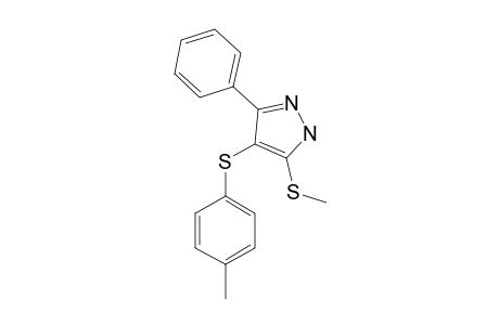 4-(4-methylphenyl)sulfanyl-3-methylsulfanyl-5-phenyl-1H-pyrazole