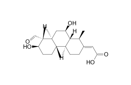 Acetic acid, (8-formyldodecahydro-7,10-dihydroxy-1,4b,8-trimethyl-2(1H)-phenanthre nylidene)-, [1R-(1.alpha.,2E,4a.alpha.,4b.beta.,7.beta.,8.beta.,8a.alpha.,10.beta.,10a.beta.)]-