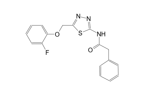 N-{5-[(2-fluorophenoxy)methyl]-1,3,4-thiadiazol-2-yl}-2-phenylacetamide