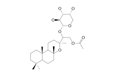 15-ACETOXY-13-EPI-MANOYLOXIDE-14-O-ALPHA-L-ARABINOPYRANOSIDE;TARAPACOL-15-ACETATE-14-O-ALPHA-L-ARABINOPYRANOSIDE