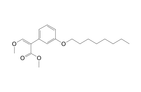Benzeneacetic acid, alpha-(methoxymethylene)-3-(octyloxy)-, methyl ester