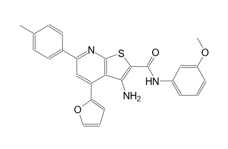 thieno[2,3-b]pyridine-2-carboxamide, 3-amino-4-(2-furanyl)-N-(3-methoxyphenyl)-6-(4-methylphenyl)-