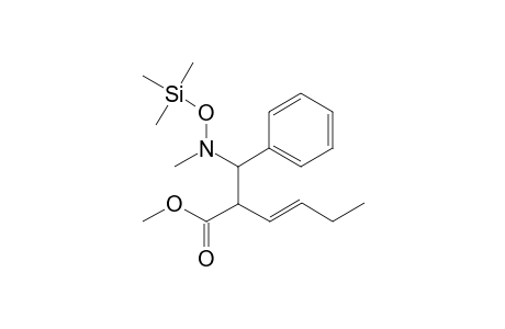 Methyl 2-[.alpha.(N-methyl-N-trimethylsilyloxy)aminobenzyl]hex-3-enoate