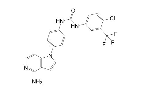1-(4-(4-Amino-1H-pyrrolo[3,2-c]pyridin-1-yl)phenyl)-3-(4-chloro-3-trifluoro-methylphenyl)urea