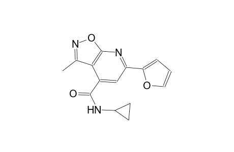 isoxazolo[5,4-b]pyridine-4-carboxamide, N-cyclopropyl-6-(2-furanyl)-3-methyl-