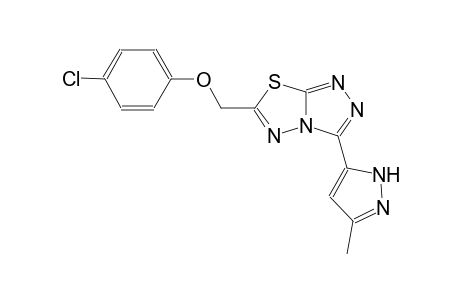 4-chlorophenyl [3-(3-methyl-1H-pyrazol-5-yl)[1,2,4]triazolo[3,4-b][1,3,4]thiadiazol-6-yl]methyl ether