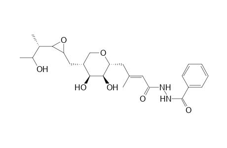 Benzoic acid, 2-[3-methyl-1-oxo-4-[tetrahydro-3,4-dihydroxy-5-[[3-(2-hydroxy-1-methylpropyl)oxiranyl]methyl]-2H-pyran-2-yl]-2-butenyl]hydrazide, [2S-[2.alpha.(E),3.beta.,4.beta.,5.alpha.[2R*,3R*(1R*,2R*)]]]-