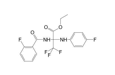Ethyl 3,3,3-trifluoro-2-[(4-fluorophenyl)amino]-2-[(2-fluorophenyl)formamido]propanoate