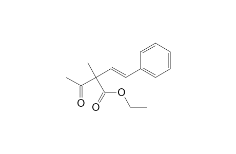(E)-2-acetyl-2-methyl-4-phenyl-3-butenoic acid ethyl ester