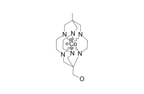 8-HYDROXYMETHYL-1-METHYL-3,6,10,13,16,19-HEXAAZABICYCLO-[6.6.5]-NONADECANE-COBALT-(III)