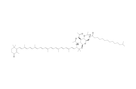 (E,2'S)-2'-Hydroxy-1'-[2,3,4-tri-O-acetyl-6-O-(13-methyltetradecanoyl)-.beta.-D-glucopyranosyloxy]-3',4'-didehydro-1',2'-dihydro-.beta.,.psi.-caroten-4-one